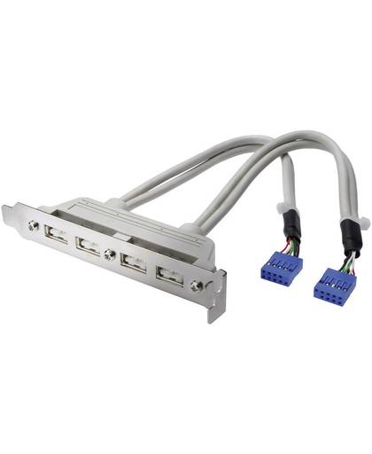 Digitus USB Adapter [4x USB 2.0 bus intern 10-polig - 2x USB 2.0 bus A] AK-300304-002-E