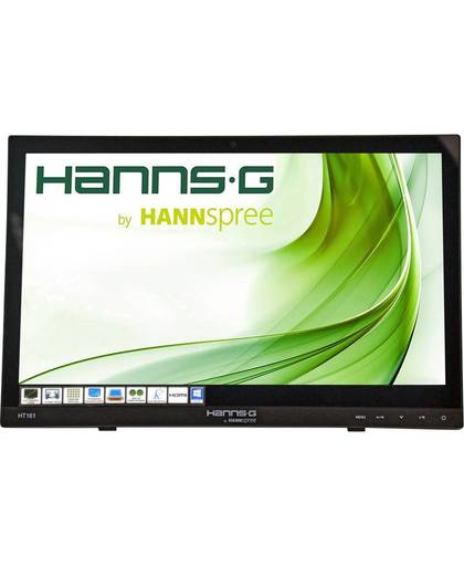 Hannspree HT HT161HNB touch screen-monitor 39,6 cm (15.6") 1366 x 768 Pixels Zwart Multi-touch Tafelblad