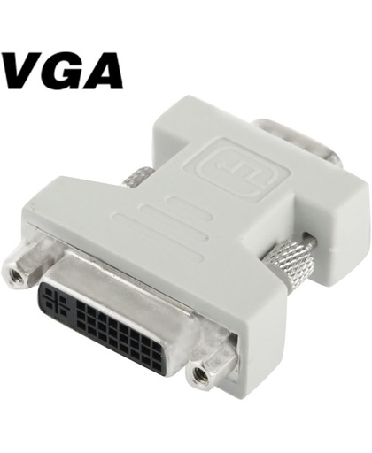 DVI-I 24 + 5 Pin Femal naar VGA 15 Pin Male Converter Adapter