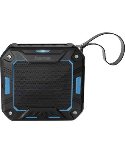 Hama Rockman-S Bluetooth luidspreker AUX, Handsfree-functie, Spatwaterdicht Zwart, Blauw