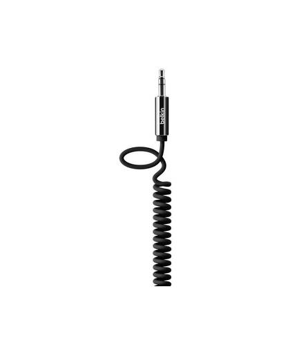 Belkin Jackplug Audio Aansluitkabel [1x Jackplug male 3.5 mm - 1x Jackplug male 3.5 mm] 1.80 m Zwart Spiraalkabel