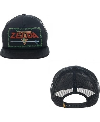 Zelda Game Logo Black Trucker Cap