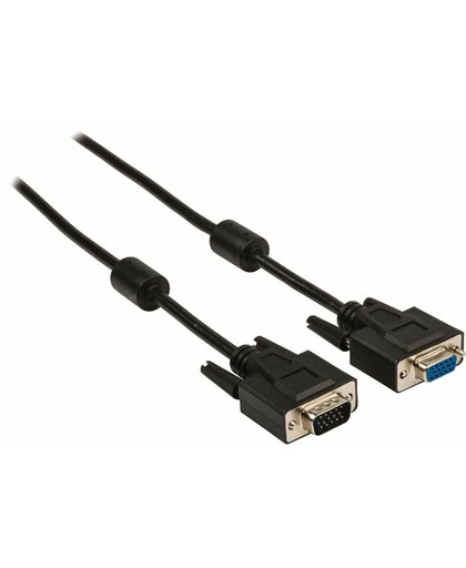 LogiLink VGA kabel ST/BU zwart 2x Ferrit Core 15m