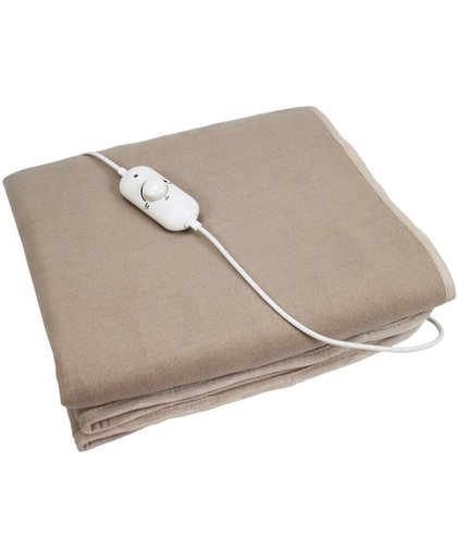 OBBOmed - Elektrische deken - Velours 1 persoons - met gebruiksvriendelijke schakelaar - beveiligd tegen oververhitting MH-2110