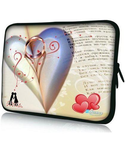Sleevy 10,1 inch laptophoes liefdesboek