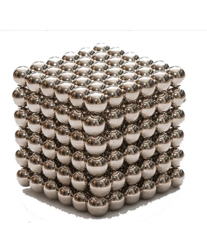 Neocube buckyballs magneet balletjes ballen zilver - 216 balletjes - 3mm