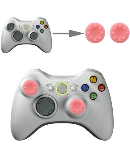 siliconen Key beschermings Thumb Grips Joystick Caps voor PS4 & XBOX, Pack of 2(roze)