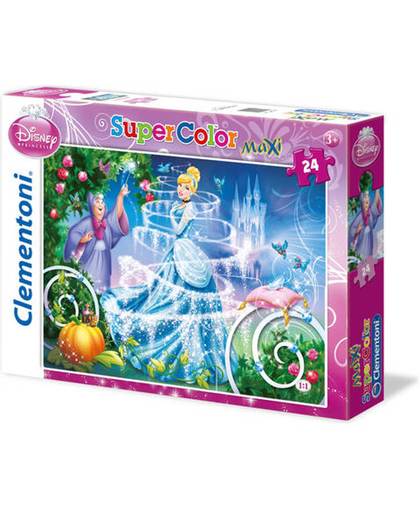 Clementoni Supercolor Maxi puzzel Assepoester - 24 grote stukjes