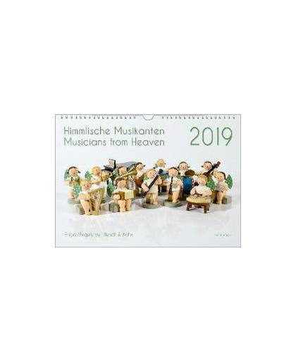 Engel-Kalender - Musik-Kalender 2019, A3. Himmlische Musikanten / Musicians from Heaven, Peter Bach Jr., Paperback