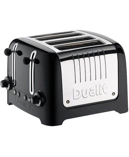 Dualit Toaster Lite Zwart met 4 Sleuven