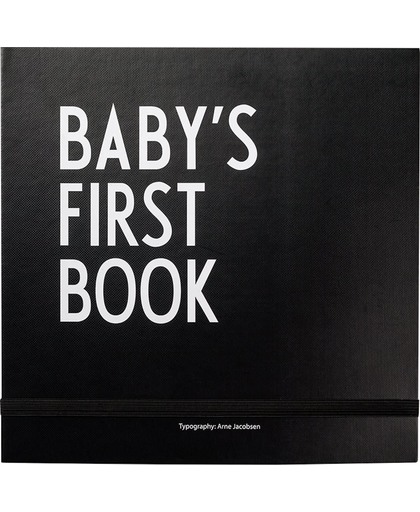 Design Letters Baby's First Book ZWART
