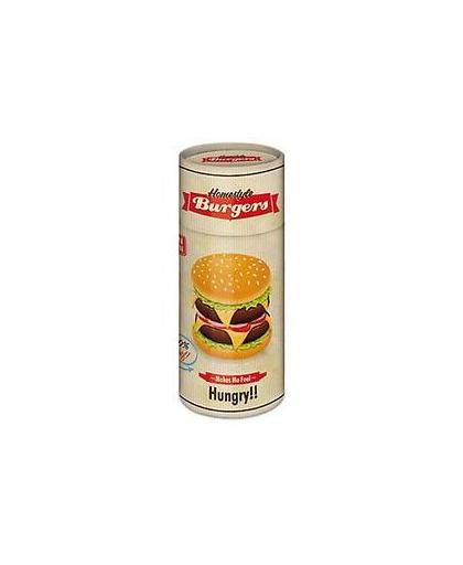 KookCadeauKoker Hamburgers. koker met receptenwaaier 1 knijpflesje, spatel en servetten, Hardcover