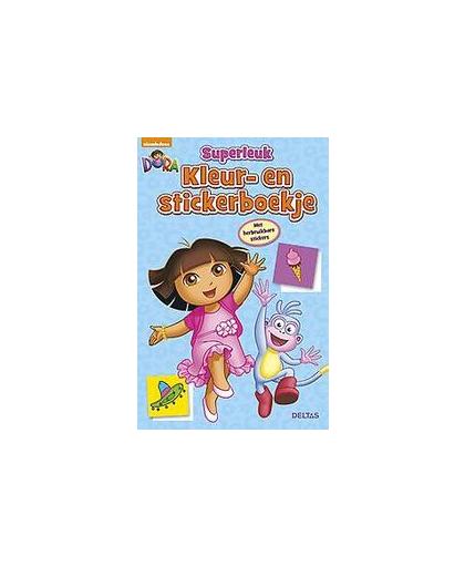 Dora superleuk kleur- en stickerboekje. met herbruikbare stickers!, onb.uitv.