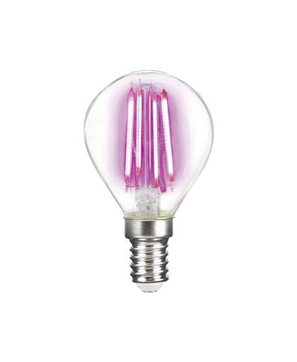 LightMe LM85313 LED-lamp E14 Kogel 4 W Roze Filament / Retro-LED Energielabel A (A++ - E) 1 stuks