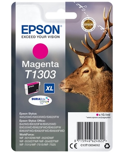 Epson T1303 inktcartridge Magenta 10,1 ml 600 pagina's