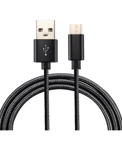 Mobigear USB-C Kabel Nylon 3 Meter Zwart