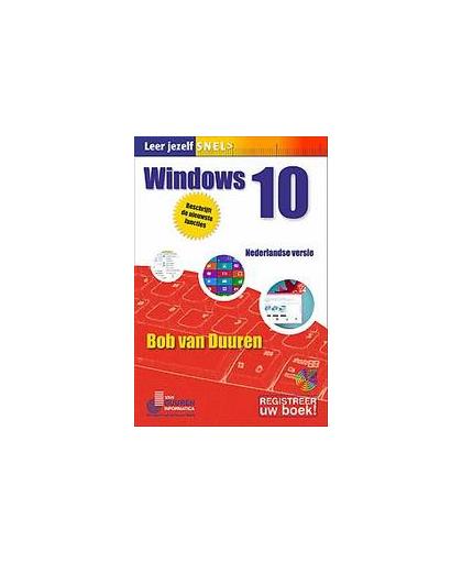 Windows 10. van Duuren, Bob, Paperback