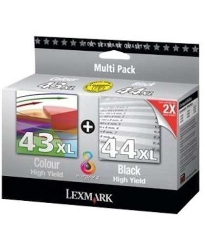 Lexmark Combopack nr. 43XL / 44XL inktcartridges inktcartridge