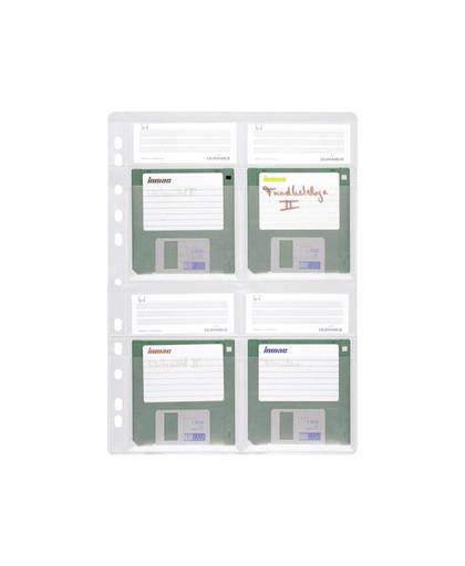 Durable Opberghoezen voor diskettes Transparant 4 diskettes