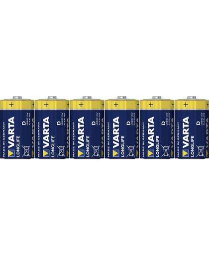 Varta Longlife Extra D, 6x niet-oplaadbare batterij Alkaline 1,5 V