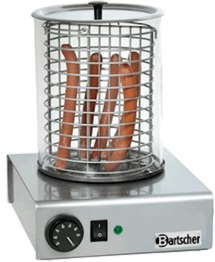 Bartscher A120401 Hotdogstomer 1000W Roestvrijstaal hotdog maker