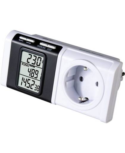 Alecto EM-16 / EM-17 Energiekostenmeter Instelbaar stroomtarief, Alarmfunctie, GeÃ¯ntegreerde kinderbeveiliging, GeÃ¯ntegreerde batterij