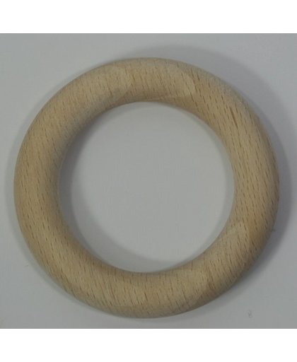 Houten ring beuken blank 70x12mm 5 stuks. DOORSNEE 4.5 cm.