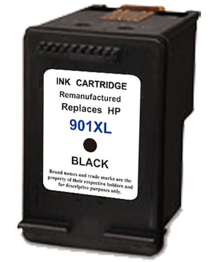 Merkloos - Inktcartridge / Alternatief voor de HP 901XL / Zwart / 20 ml