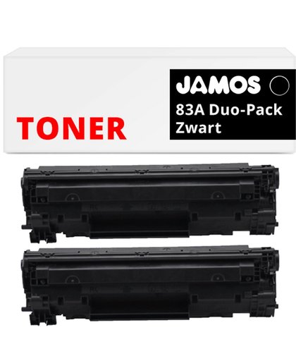 JAMOS - Tonercartridge / Alternatief voor de HP 83A (CF283A) Zwart Duo Pack