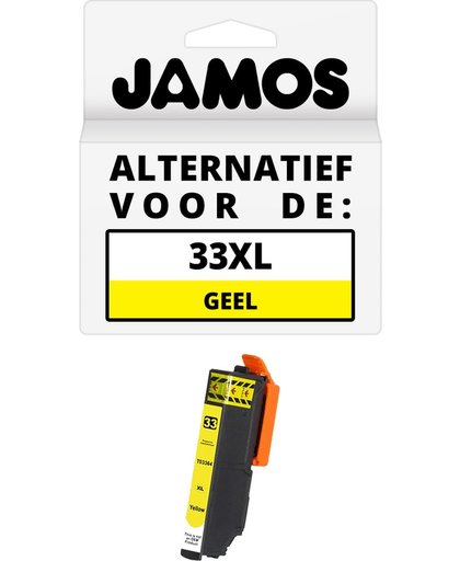 JAMOS - Inktcartridge / Alternatief voor de Epson 33XL Geel (T3364)