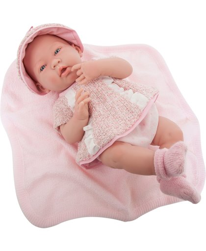 Berenguer Babypop La Newborn 38 cm Meisje Gebreide Jurk