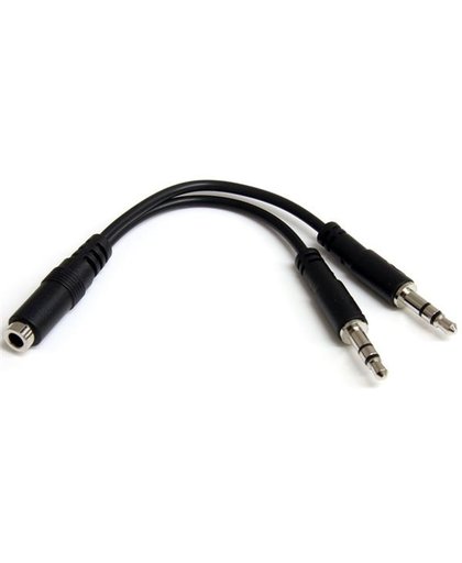 StarTech.com 3,5mm 4-pins naar 2x 3-pins 3,5mm Headset Verloopkabel F/M audio kabel