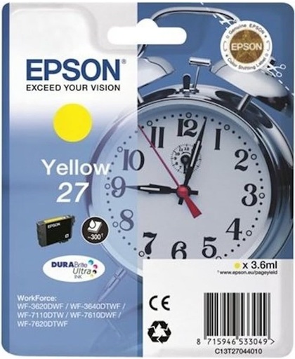 Epson 27 DURABrite Ultra inktcartridge Geel