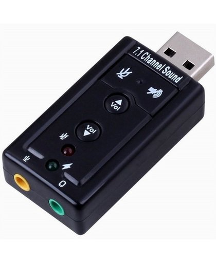 Externe USB Geluidskaart Adapter 71 CH - Sound Card / Audio Kaart Dongle - PC & Mac
