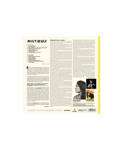 JOAN BAEZ -HQ- 180GR./ YELLOW VINYL. JOAN BAEZ, Vinyl LP