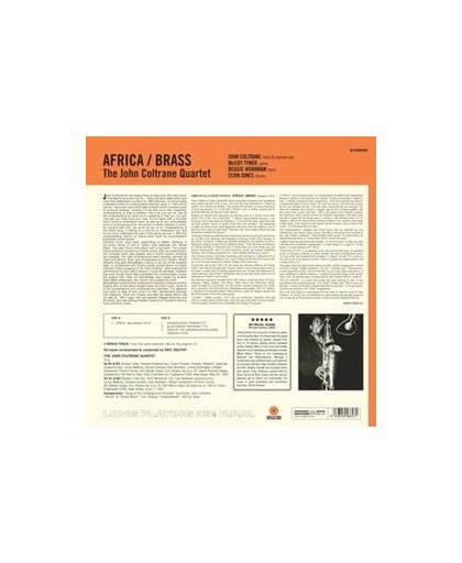AFRICA/ BRASS -HQ- 180GR./ ORANGE VINYL/ 1 BONUS TRACK. JOHN COLTRANE, Vinyl LP