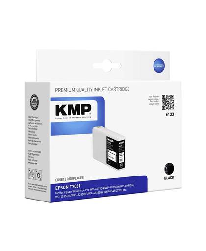 KMP Inkt vervangt Epson T7021 Compatibel Zwart E133 1620,4001