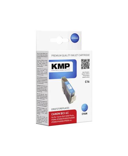 KMP Inkt vervangt Canon BCI-6 Compatibel Cyaan C16 0958,0003