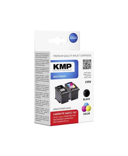 KMP Inkt vervangt Canon PG-540, CL-541 Compatibel Combipack Zwart, Cyaan, Magenta, Geel C95V 1516,4850