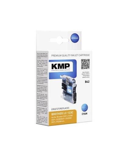 KMP Inkt vervangt Brother LC-123 Compatibel Cyaan B42 1525,0003