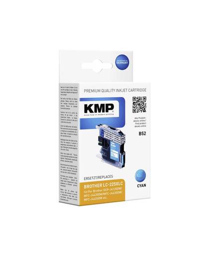 KMP Inkt vervangt Brother LC-225XLC Compatibel Cyaan B52 1530,0003