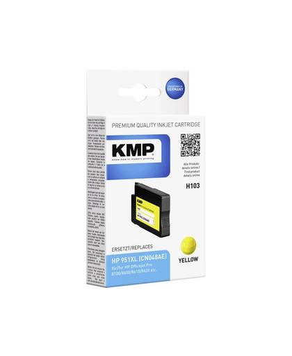 KMP Inkt vervangt HP 951, 951XL Compatibel Geel H103 1723,4009