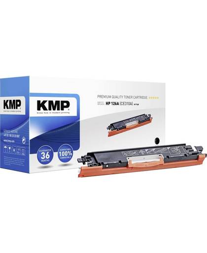 KMP Tonercassette vervangt HP 126A, CE310A Compatibel Zwart 1200 bladzijden H-T148