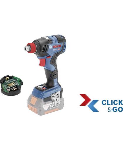 Accudraaislagmoeraanzetter Bosch Professional GDX 18V-200 C + CoMo, Click & Go zonder accu, incl. koffer 18 V Li-ion