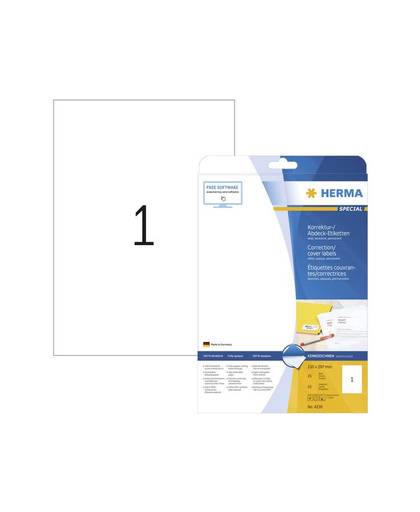HERMA Etiketten wit correctie/afdek 210x297 A4