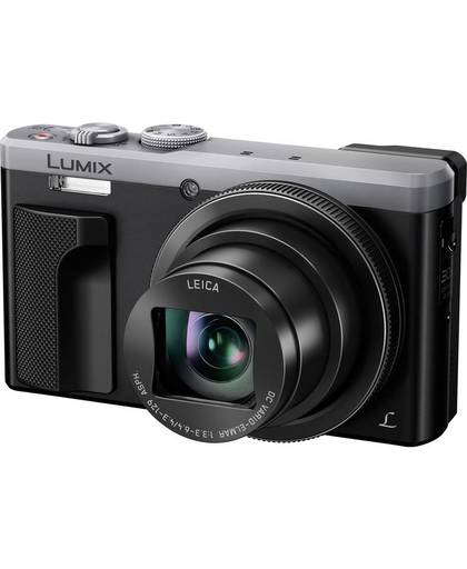 Panasonic DMC-TZ81EG-S Digitale camera 18 Mpix Zoom optisch: 30 x Zilver-zwart WiFi, Full-HD video-opname, Touch-screen