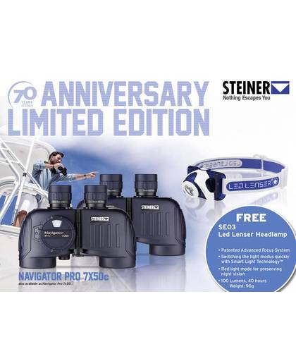Steiner Navigator Pro 7x50 Verrekijker 50 mm Blauw