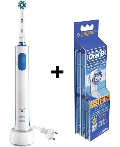 Oral-B Pro 600 Cross Action + 10 Oral-B opzetborstels