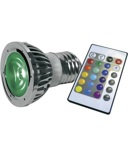 Lumihome RGB-27P LED-lamp E27 5 W Colorchanging, Incl. afstandsbediening Energielabel A (A++ - E) 1 set