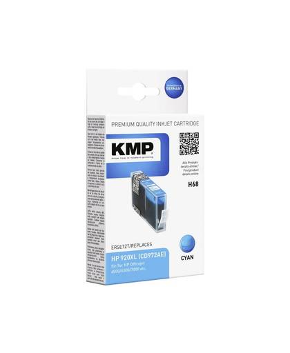 KMP Inkt vervangt HP 920, 920XL Compatibel Cyaan H68 1718,0053